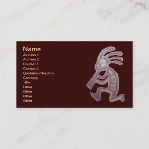 Carte De Visite Poterie de terre Kokopelli