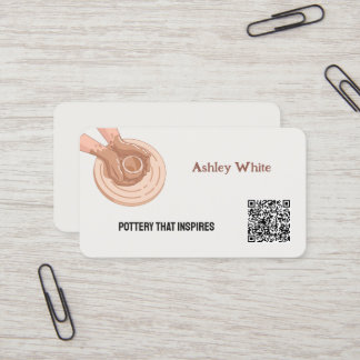 Carte De Visite Poterie personnalisée QR