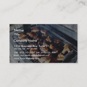 Carte De Visite Poulet de barbecue