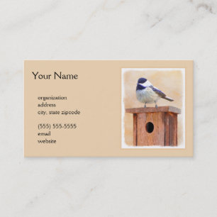 Carte De Visite Poulet sur la peinture d'oiseaux Art original