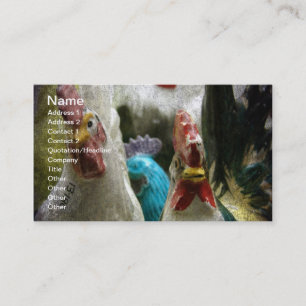 Carte De Visite Poulets vintages