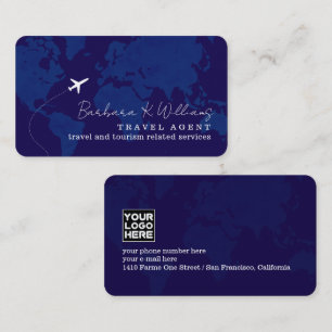 Carte de visite pour agents de voyages