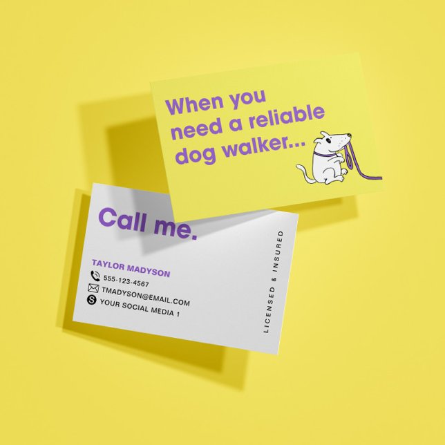 Carte de visite pour animal de compagnie pour chie (Créateur téléchargé)