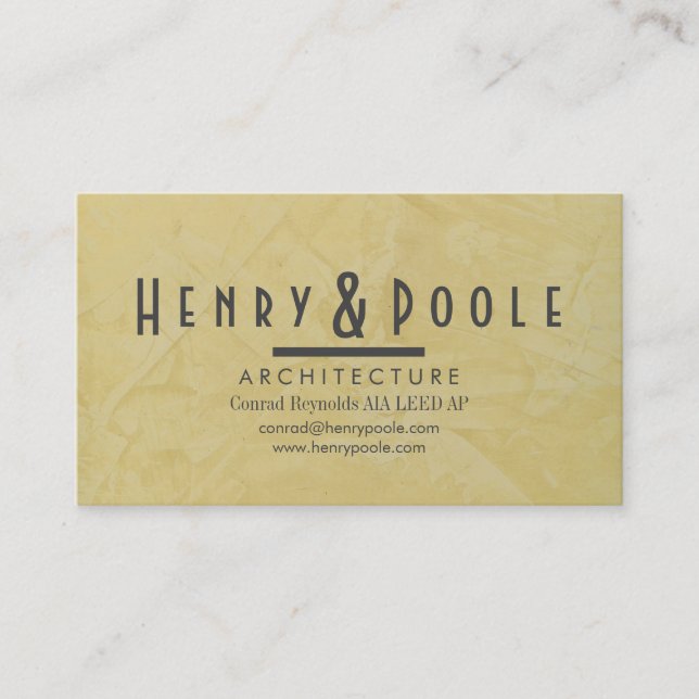 Carte de visite Pour Architecture Firme (Devant)