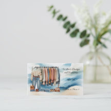 Carte de visite pour boutique de mode féminine et 