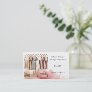 Carte de visite pour boutique de vêtements et acce