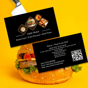 Carte de visite pour camion-restaurant Catégorie