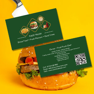 Carte de visite pour camion-restaurant Catégorie