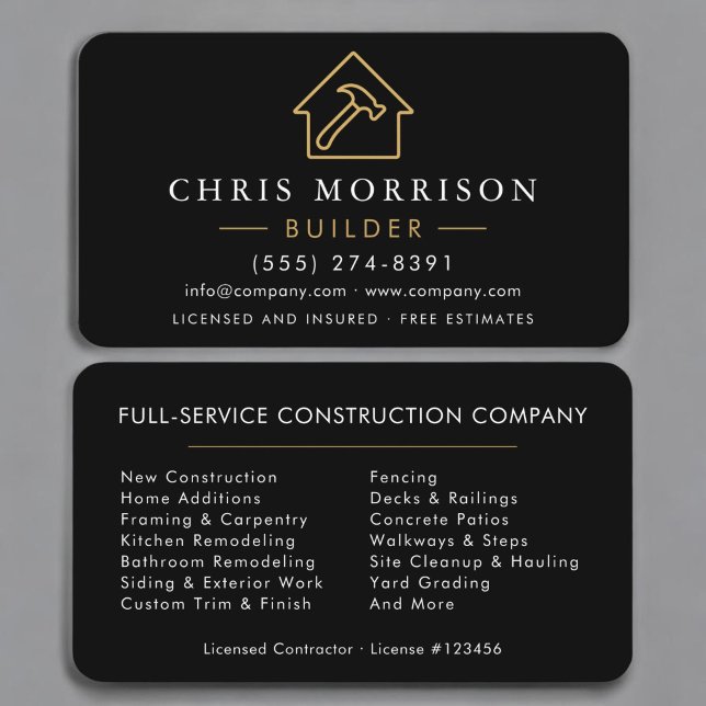 Carte de visite pour constructeurs (Créateur téléchargé)