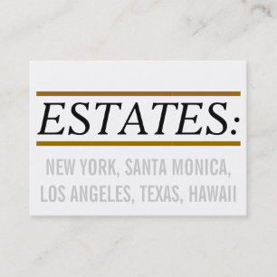 Carte De Visite Pour courtiers et experts immobiliers