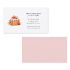 Carte de visite pour crêpes à l'aquarelle