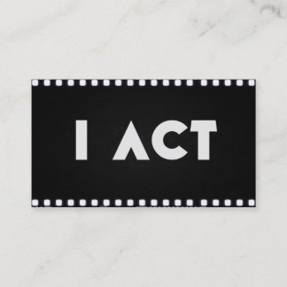 Carte De Visite Pour des acteurs