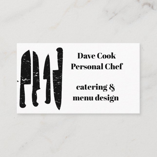 Carte de visite pour des affaires de chef ou de (Devant)