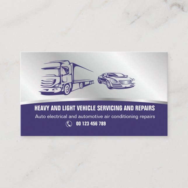 Carte de visite pour des services automatiques (Devant)