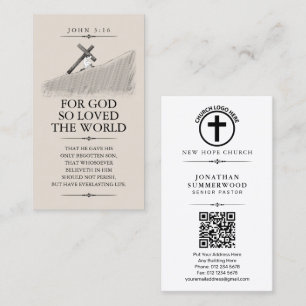 Carte De Visite Pour Dieu A Tant Aimé Le Monde   Thème Biblique