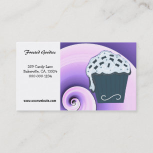 Carte de visite pour entreprise de cupcake tourbil