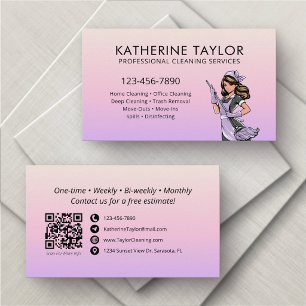 Carte de visite pour entreprise de nettoyage de ma