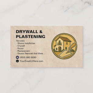 Carte de visite pour entreprise de plaques de plât