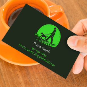 Carte de visite pour entreprise de promenade de ch