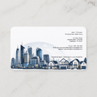 🏙️🏡 Carte de visite pour entreprise immobilière 