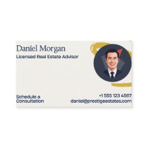 Carte de visite pour entreprise immobilière Gold &