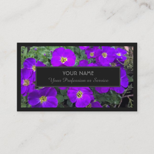 Carte De Visite Pour experts floraux et fleuristes professionnels  (Devant)