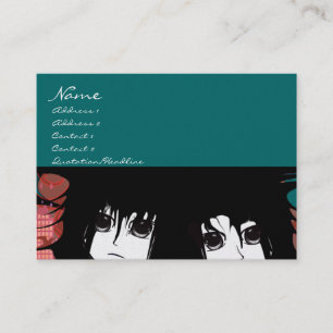Carte de visite pour filles d'Anime