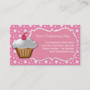 Carte de visite pour gâteaux Dainty Pink