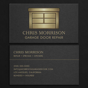 Carte de visite pour la réparation de portes de ga