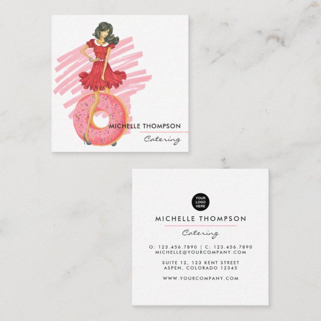 Carte de visite pour la restauration alimentaire (Devant / Derrière)