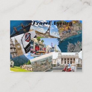 Carte de visite pour l'agence de voyages
