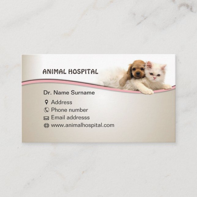 carte de visite pour le docteur de clinique (Devant)