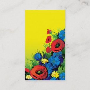 carte de visite pour le fleuriste