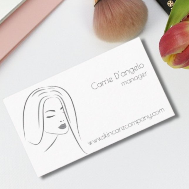 Carte de visite pour le responsable des soins de l (skincare profession business card)