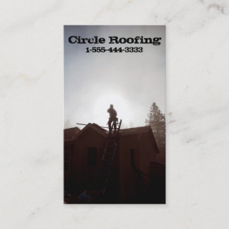Carte de visite pour le Roofer/construction