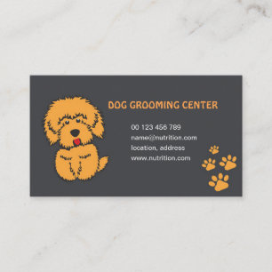 carte de visite pour le toilettage de chiens et de