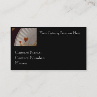 Carte de visite pour le traiteur ou le restaurant