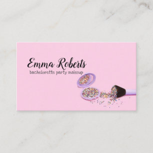 Carte de visite pour l'entreprise de maquillage de