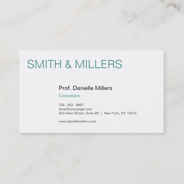 Carte De Visite Pour les consultants (Devant)