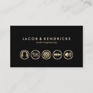 Carte de visite pour les icônes Gold des services 