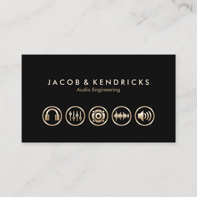 Carte de visite pour les icônes Gold des services  (Devant)