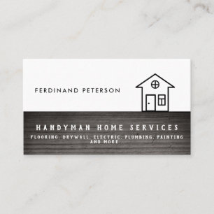 Carte de visite pour les services à domicile handy