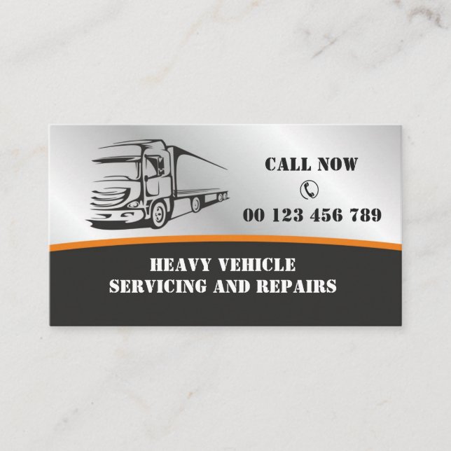 Carte de visite pour les services automobiles pour (Devant)