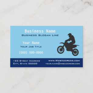 Carte de visite pour moto cross de terrain Entre