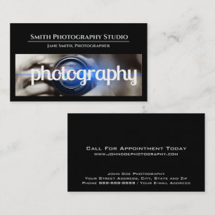 Carte de visite pour photographe de studio de phot