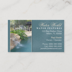 Carte de visite pour piscine
