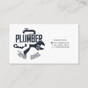 Carte de visite pour plombier