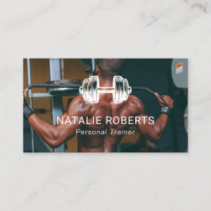 Carte de visite pour salle de sport moderne / entr