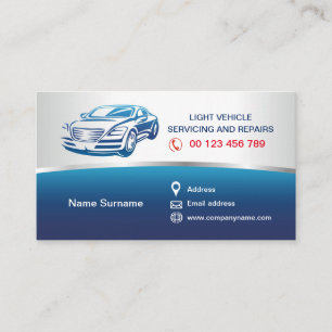 Carte de visite pour services automobiles