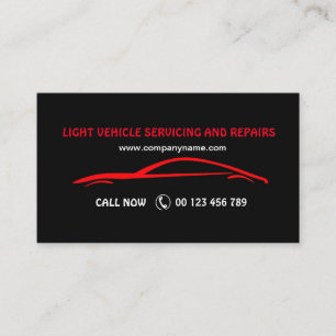 Carte de visite pour services automobiles